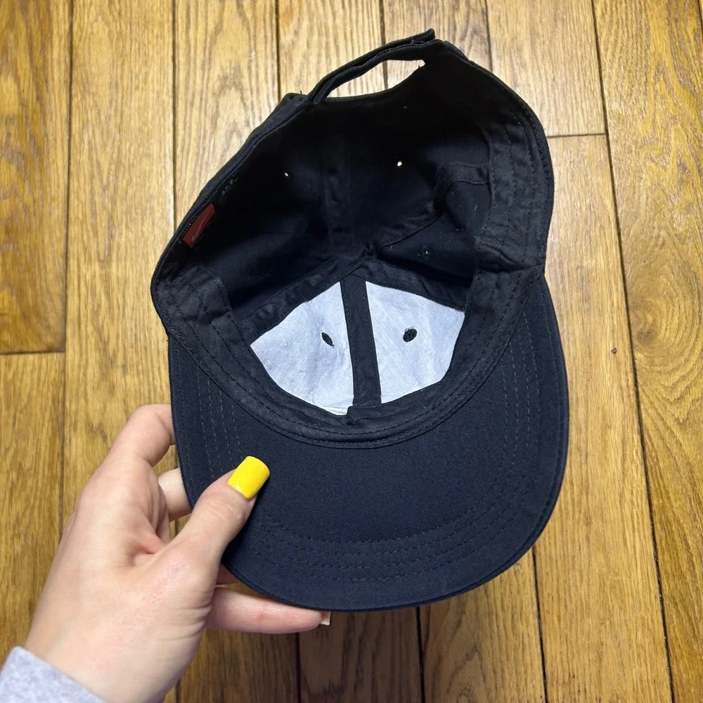 Nike Swoosh Baseball Cap Black Adjustable‎ Hat Youth Size 4-7 Embroidered Logo